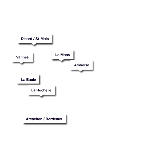 Les bases Jet Systems en France